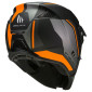 HELMET - FOR TRIAL - MT STREETFIGHTER SV TWIN C4 MATT BLACK /ORANGE FLUO XS SINGLE CLEAR VISOR- WITH REMOVABLE CHIN GUARD (+ 1 EXTRA ADDITIONAL MIROR VISOR) (ECE 22.06) 8434639184862