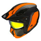 HELMET - FOR TRIAL - MT STREETFIGHTER SV TWIN C4 MATT BLACK /ORANGE FLUO XS SINGLE CLEAR VISOR- WITH REMOVABLE CHIN GUARD (+ 1 EXTRA ADDITIONAL MIROR VISOR) (ECE 22.06) 8434639184862