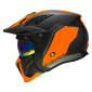 HELMET - FOR TRIAL - MT STREETFIGHTER SV TWIN C4 MATT BLACK /ORANGE FLUO XS SINGLE CLEAR VISOR- WITH REMOVABLE CHIN GUARD (+ 1 EXTRA ADDITIONAL MIROR VISOR) (ECE 22.06) 8434639184862