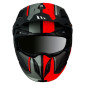 HELMET - FOR TRIAL - MT STREETFIGHTER SV TWIN C5 MATT BLACK /RED L SINGLE CLEAR VISOR- WITH REMOVABLE CHIN GUARD (+ 1 EXTRA ADDITIONAL MIROR VISOR) (ECE 22.06) 8434639183186