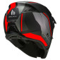 HELMET - FOR TRIAL - MT STREETFIGHTER SV TWIN C5 MATT BLACK /RED L SINGLE CLEAR VISOR- WITH REMOVABLE CHIN GUARD (+ 1 EXTRA ADDITIONAL MIROR VISOR) (ECE 22.06) 8434639183186