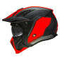 HELMET - FOR TRIAL - MT STREETFIGHTER SV TWIN C5 MATT BLACK /RED L SINGLE CLEAR VISOR- WITH REMOVABLE CHIN GUARD (+ 1 EXTRA ADDITIONAL MIROR VISOR) (ECE 22.06) 8434639183186