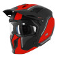 HELMET - FOR TRIAL - MT STREETFIGHTER SV TWIN C5 MATT BLACK /RED L SINGLE CLEAR VISOR- WITH REMOVABLE CHIN GUARD (+ 1 EXTRA ADDITIONAL MIROR VISOR) (ECE 22.06) 8434639183186