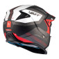 HELMET - FOR TRIAL - MT STREETFIGHTER SV TOTEM B15 GREY/RED - MATT S SINGLE CLEAR VISOR- WITH REMOVABLE CHIN GUARD (+ 1 EXTRA ADDITIONAL DARK VISOR) (ECE 22.06) 8434639170131