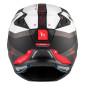 HELMET - FOR TRIAL - MT STREETFIGHTER SV TOTEM B15 GREY/RED - MATTL SINGLE CLEAR VISOR- WITH REMOVABLE CHIN GUARD (+ 1 EXTRA ADDITIONAL DARK VISOR) (ECE 22.06) 8434639170155