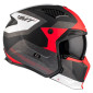 HELMET - FOR TRIAL - MT STREETFIGHTER SV TOTEM B15 GREY/RED - MATTXXL (2XL) SINGLE CLEAR VISOR- WITH REMOVABLE CHIN GUARD (+ 1 EXTRA ADDITIONAL DARK VISOR) (ECE 22.06) 8434639170179