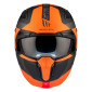 HELMET - FOR TRIAL - MT STREETFIGHTER SV TOTEM B4 GREY/ORANGE - MATT XS SINGLE CLEAR VISOR- WITH REMOVABLE CHIN GUARD (+ 1 EXTRA ADDITIONAL DARK VISOR) (ECE 22.06) 8434639170308