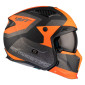 HELMET - FOR TRIAL - MT STREETFIGHTER SV TOTEM B4 GREY/ORANGE - MATT M SINGLE CLEAR VISOR- WITH REMOVABLE CHIN GUARD (+ 1 EXTRA ADDITIONAL DARK VISOR) (ECE 22.06) 8434639170322