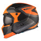 HELMET - FOR TRIAL - MT STREETFIGHTER SV TOTEM B4 GREY/ORANGE - MATT L SINGLE CLEAR VISOR- WITH REMOVABLE CHIN GUARD (+ 1 EXTRA ADDITIONAL DARK VISOR) (ECE 22.06) 8434639170339