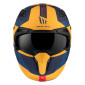 HELMET - FOR TRIAL - MT STREETFIGHTER SV TOTEM C3 BLUE/YELLOW - MATT XS SINGLE CLEAR VISOR- WITH REMOVABLE CHIN GUARD (+ 1 EXTRA ADDITIONAL DARK VISOR) (ECE 22.06) 8434639170186