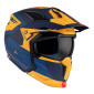 HELMET - FOR TRIAL - MT STREETFIGHTER SV TOTEM C3 BLUE/YELLOW - MATT XS SINGLE CLEAR VISOR- WITH REMOVABLE CHIN GUARD (+ 1 EXTRA ADDITIONAL DARK VISOR) (ECE 22.06) 8434639170186