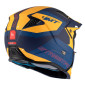 HELMET - FOR TRIAL - MT STREETFIGHTER SV TOTEM C3 BLUE/YELLOW - MATT XS SINGLE CLEAR VISOR- WITH REMOVABLE CHIN GUARD (+ 1 EXTRA ADDITIONAL DARK VISOR) (ECE 22.06) 8434639170186