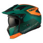 CASQUE TRIAL MT STREETFIGHTER SV S TOTEM C6 VERT/ORANGE MAT S SIMPLE ECRAN TRANSPARENT TRANSFORMABLE AVEC MENTONNIERE AMOVIBLE (LIVRE AVEC UN ECRAN SUPPLEMENTAIRE DARK) (ECE 22.06) 8434639170254