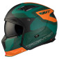 CASQUE TRIAL MT STREETFIGHTER SV S TOTEM C6 VERT/ORANGE MAT S SIMPLE ECRAN TRANSPARENT TRANSFORMABLE AVEC MENTONNIERE AMOVIBLE (LIVRE AVEC UN ECRAN SUPPLEMENTAIRE DARK) (ECE 22.06) 8434639170254