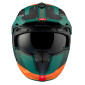 HELMET - FOR TRIAL - MT STREETFIGHTER SV TOTEM C6 GREEN/ORANGE - MATT XL SINGLE CLEAR VISOR- WITH REMOVABLE CHIN GUARD (+ 1 EXTRA ADDITIONAL DARK VISOR) (ECE 22.06) 8434639170285