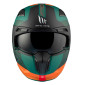 HELMET - FOR TRIAL - MT STREETFIGHTER SV TOTEM C6 GREEN/ORANGE - MATT XL SINGLE CLEAR VISOR- WITH REMOVABLE CHIN GUARD (+ 1 EXTRA ADDITIONAL DARK VISOR) (ECE 22.06) 8434639170285