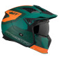 HELMET - FOR TRIAL - MT STREETFIGHTER SV TOTEM C6 GREEN/ORANGE - MATT XL SINGLE CLEAR VISOR- WITH REMOVABLE CHIN GUARD (+ 1 EXTRA ADDITIONAL DARK VISOR) (ECE 22.06) 8434639170285