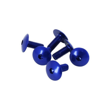 ROUND HEAD SCREW for BODY PARTS - Ø 6 x 15 mm BLUE (sold per 6) 7421083691764