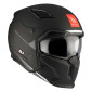 HELMET - FOR TRIAL - MT STREETFIGHTER SV SOLID-MATT BLACK L SINGLE CLEAR VISOR- WITH REMOVABLE CHIN GUARD (+ 1 EXTRA ADDITIONAL MIROR VISOR) (ECE 22.06) 8434639166981