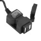 USB CHARGING SOCKET WITH SWITCH + ON HANDLEBAR OR MIRROR LEG (5V 2,1A / 5V 1A) 3700948258538