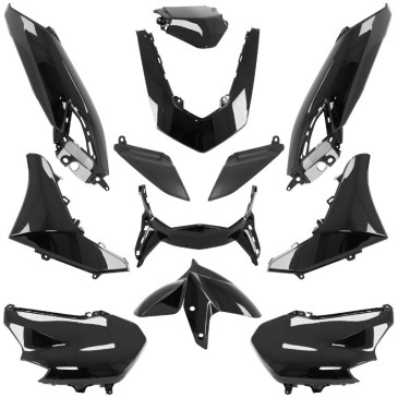 FAIRINGS/BODY PARTS FOR YAMAHA 125 N-MAX 2021> GLOSS BLACK ( 12 PARTS KIT) -P2R- 3700948260135