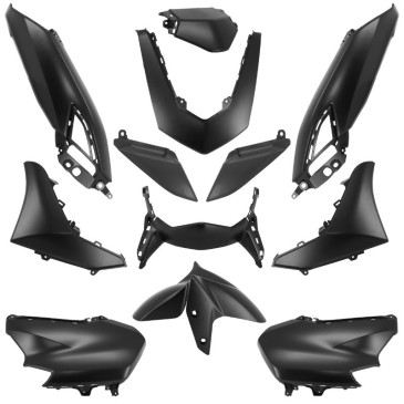 CARROSSERIE/CARENAGE MAXISCOOTER ADAPTABLE YAMAHA 125 N-MAX 2021> NOIR MAT (KIT 12 PIECES) -P2R- 3700948260142