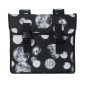 SACOCHE ARRIERE VELO DOUBLE BASIL MARA XL 35L NOIR AVEC MOTIFS BLANCS (43x14x36cm) 8715019183508