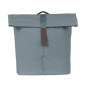 SACOCHE ARRIERE VELO DOUBLE BASIL VEGAN BLEU IMITATION CUIR 28/32L FIXATION PORTE BAGAGE FERMETURE PLIANT ANTI-PLUIE AVEC REFLECHISSANT FIXATION SYSTEME MIK (COMPATIBLE AVEC 157030 INCLUS) 8715019183775