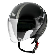 HELMET-OPEN FACE MT STREET SCOPE D2 BLACK/GLOSS GREY XS (ECE 22.06) 8434639182134