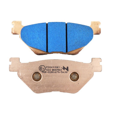 BRAKE PADS NEWFREN FOR YAMAHA 530 TMAX 2012>2017 Rear (L 100mm - H 39mm - thk 11.6mm) (FD0493BE) (SCOOTER ELITE ORGANIC) 8025832335337