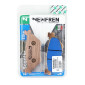 BRAKE PADS NEWFREN FOR YAMAHA 530 TMAX 2012>2017 Rear (L 100mm - H 39mm - thk 11.6mm) (FD0493BE) (SCOOTER ELITE ORGANIC) 8025832335337