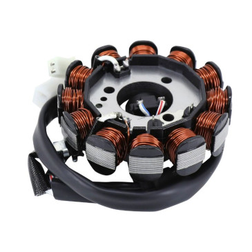 IGNITION STATOR FOR MBK 50 BOOSTER X 2007>2009, OVETTO 2009>2017, NITRO 2014>2017 - 4 stroke / YAMAHA 50 GIGGLE 2007>2009, NEO'S 2014>2017, AEROX 2014>2017 (12 POLES) (OEM: 3B3-H1410-00) -P2R- 3700948260166