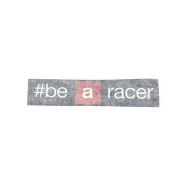 AUTOCOLLANT/STICKER/DECOR GARDE BOUE AVANT "BE A RACER" ORIGINE APRILIA COMMUN A LA GAMME -2H003453-