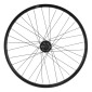 ROUE VTT 24" KARGO / VAE / E-BIKE ARRIERE DISQUE DOUBLE PAROI AVEC OEILLETS MOYEU SHIMANO M475 CASSETTE 11/10/9V. DISQUE 6 TROUS NOIR BLOCAGE (RENFORCE) JANTE 25C 32 RAYONS GALVANISE NOIR 3660429790257