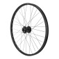 ROUE VTT 24" KARGO / VAE / E-BIKE M650 DISQUE TUBELESS READY AVANT NOIR DOUBLE PAROI MOYEU SHIMANO M475 DISQUE 6 TROUS BLOCAGE (RENFORCE) JANTE 25C 32 RAYONS GALVANISE 3660429790455