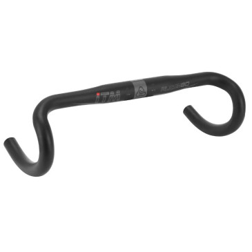 HANDLEBAR- FOR ROAD BIKE- ITM ALCOR ALUMINIUM MATT BLACK Ø 31,8 EXTERNAL Wd 40 - 295g GREY PATTERN 4716609287792