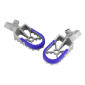 REPOSE-PIED/CALE PIED AVANT MOTO OFF ROAD ADAPTABLE YAMAHA 125 YZ 1999>2022, 250 YZ 1999>2022, 250 YZF X 2015>2021, 450 YZF 2003>2022 ARGENT/BLEU -BUZZETTI- 3700948283851