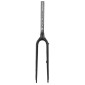 FOURCHE ROUTE 700C CARBONE CINTREE PIVOT ALU CONIQUE LISSE 1"1/2 EN BAS et 1"1/8-28,6 EXTERIEUR POUR AXE TRAVERSANT 3700948267790