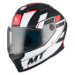 CASQUE INTEGRAL MT STINGER 2 ZIVZE B5 NOIR/BLANC/ROUGE MAT L (ECE 22.06) 8434639199828