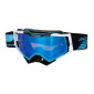 MASQUE/LUNETTES CROSS PROGRIP 3309 FL RAPID MULTILAYERED BLEU CLAIR/NOIR/BLANC ECRAN MIROIR BLEU ANTI-RAYURES/ANTI U.V./ANTI-BUEE (HOMOLOGUE CE-EN-N° AC-96025 REV.2) 0801766029409