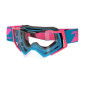 MASQUE/LUNETTES CROSS PROGRIP 3309 TR RAPID BLEU CLAIR/FUSCHIA/NOIR ECRAN TRANSPARENT LIGHT SENSITIVE ANTI-RAYURES/ANTI U.V./ANTI-BUEE (HOMOLOGUE CE-EN-N° AC-96025 REV.2) 0801766029003