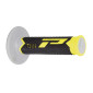 REVETEMENT POIGNEE PROGRIP MOTO OFF ROAD 788 TRIPLE DENSITE BASE COLOR GRIS /NOIR/JAUNE CLOSED END 115mm (CROSS/MX) (PAIRE) 0801766006400