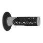 REVETEMENT POIGNEE PROGRIP MOTO OFF ROAD 801 DOUBLE DENSITE BASE GRIS/NOIR CLOSED END 115mm (CROSS/MX) (PAIRE) 0801766033031