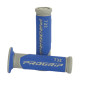 REVETEMENT POIGNEE PROGRIP SCOOTER ON ROAD 732 DOUBLE DENSITE GRIS/BLEU CLOSED END 125mm (PAIRE) 0801766028587