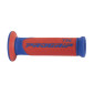 REVETEMENT POIGNEE PROGRIP SCOOTER ON ROAD 732 DOUBLE DENSITE BLEU/ROUGE CLOSED END 125mm (PAIRE) 0801766028594