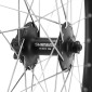 WHEEL FOR TREKKING BIKE - 700x35 FRONT - KARGO DISC/V-brakes FOR E-BIKE ALUMINIUM BLACK "DOUBLE WALLED" SHIMANO HUB M475 DISC 6 HOLES -QUICK RELEASE (REINFORCED) 3660429071271