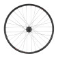 WHEEL FOR TREKKING BIKE - 700x35 FRONT - KARGO DISC/V-brakes FOR E-BIKE ALUMINIUM BLACK "DOUBLE WALLED" SHIMANO HUB M475 DISC 6 HOLES -QUICK RELEASE (REINFORCED) 3660429071271