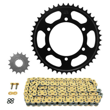 KIT CHAINE ADAPTABLE YAMAHA 900 MT-09 TRACER 2018>2020 525 16x45 (DIAM COURONNE 110/130/10.25) (DEMULTIPLICATION ORIGINE) -AFAM- 5400598193682