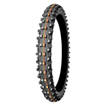 PNEU MOTO 21'' 90/90-21 MITAS CROSS TERRA FORCE-MX SM SOFT TO MEDIUM TT 54M NHS (BANDE ROUGE JAUNE) 3831126107321