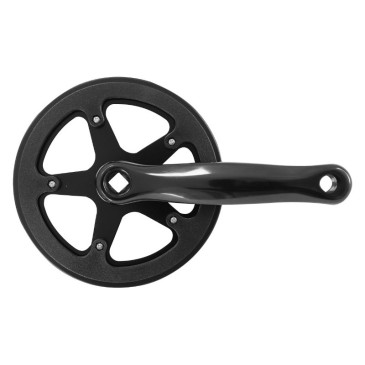 PEDALIER CITY/VTT P2R MANIVELLES ALU NOIR 170mm PLATEAU 38D. DOUBLE FLASQUE CHAINE 2.38 (3/32") (BOITIER 117mm) 3700948268797